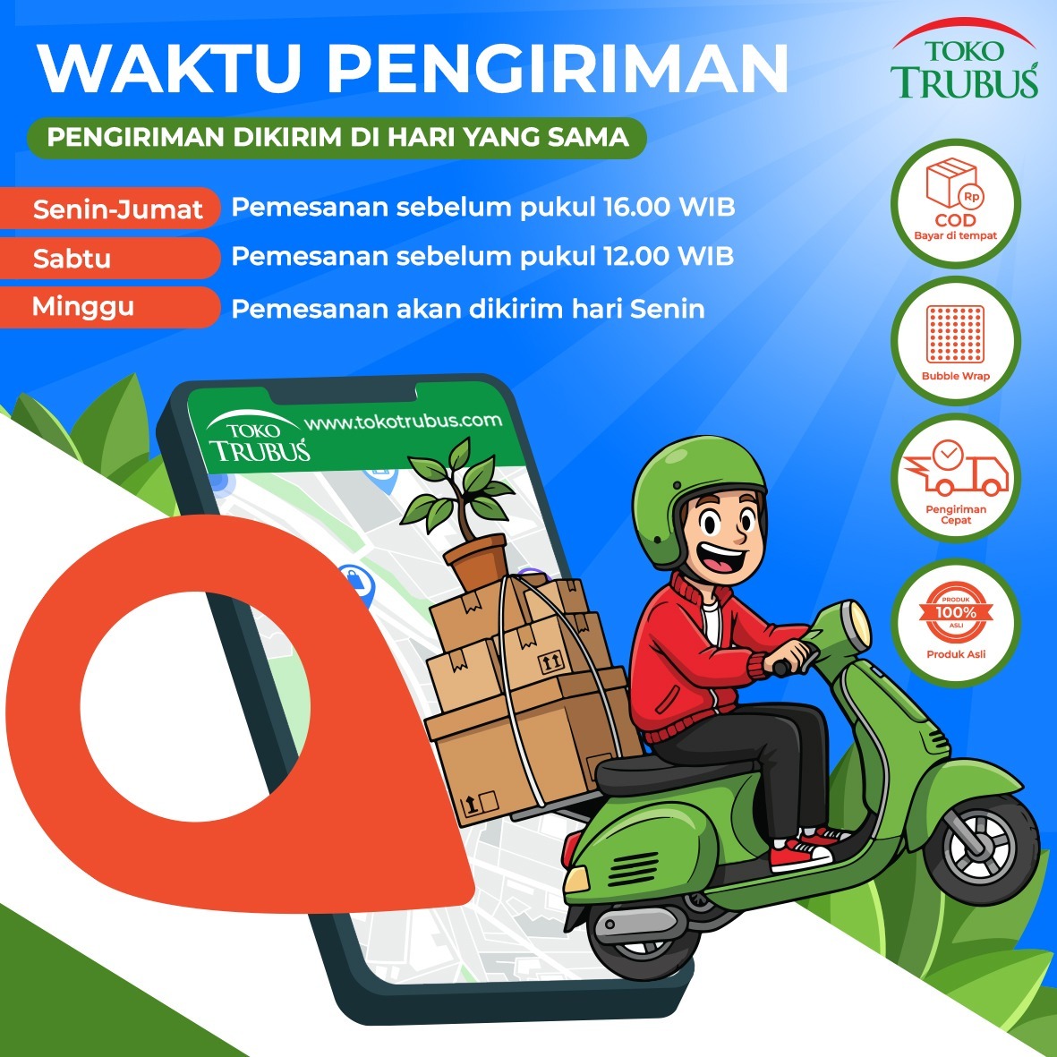 TRUBUS - PUPUK OSMOCOTE 17-11-10 100 GR